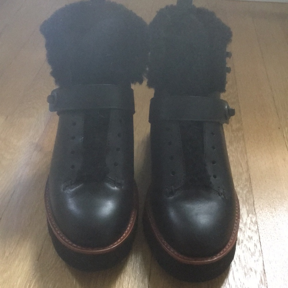 Coach shearling boot